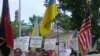 У российского посольства в Вашингтоне состоялся митинг протеста