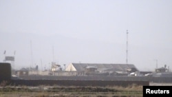 A general view of a joint Afghan-U.S. base at the Zurmat district of Paktia province, October 17, 2012.