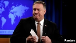 El secretario de Estado de EE.UU., Mike Pompeo, descarta que excenciones al petróleo iraní impacten conversaciones comerciales con China.