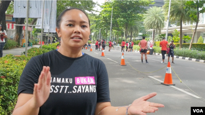 Co-Director Hollaback! Jakarta Anindya Restuviani mengatakan setidaknya ada 400 cerita yang masuk ke website-nya terkait pelecehan di ruang publik. (VOA/Rio Tuasikal)