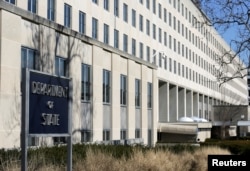 FILE - The State Department building is pictured in Washington, Jan. 26, 2017.