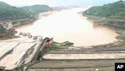 View of a hydropower dam