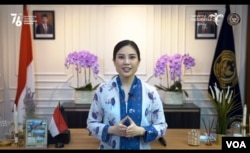 Wakil Menteri Pariwisata dan Ekonomi Kreatif, Angela Herliani Tanoesodibjo (Petrus Riski-VOA).