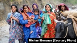 Though they are Muslim, Van Gujjar women never veil their faces - except on their wedding day.