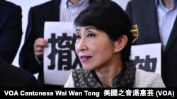 民主派會議召集人、議會陣線立法會議員毛孟靜 (攝影﹕美國之音記者湯惠芸)