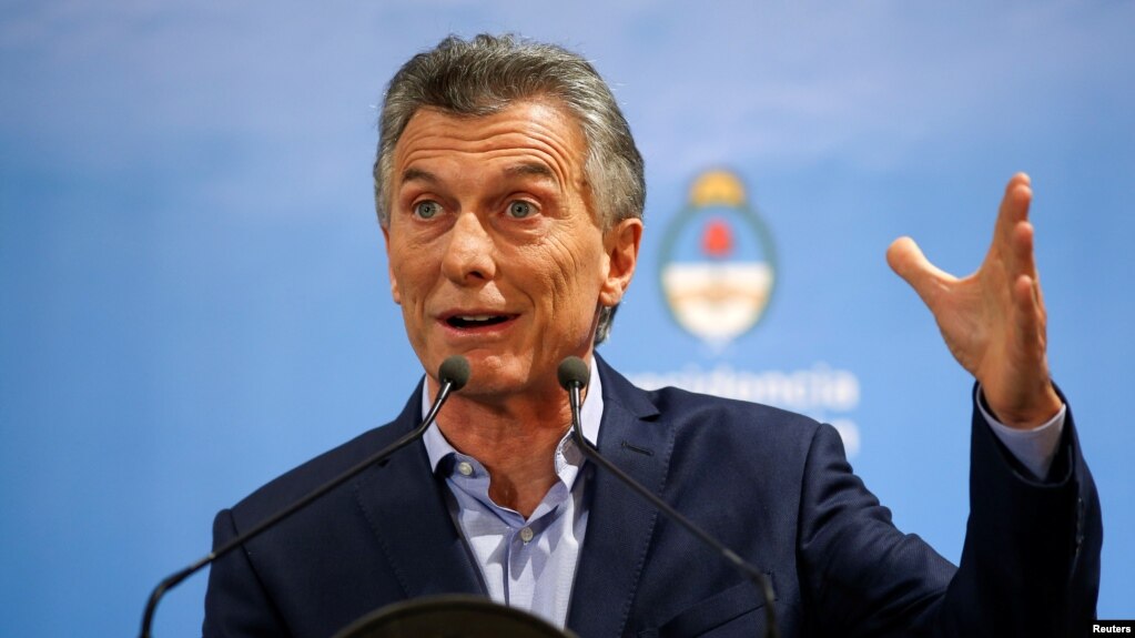 Tổng thống Argentina Mauricio Macri.