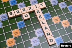 A scrabble board spells out Brexit in Dublin, Ireland on May 4 2016. (Reuters)