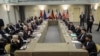 30일 스위스 로잔에서 열린 이란 핵 협상에 미국, 영국, 러시아, 중국, 프랑스, 독일, 유럽연합 대표들이 참석했다.