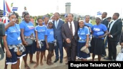 Ulisses Correia e Silva recebido por Patrice Trovoada e cabo-verdianos em São Tomé
