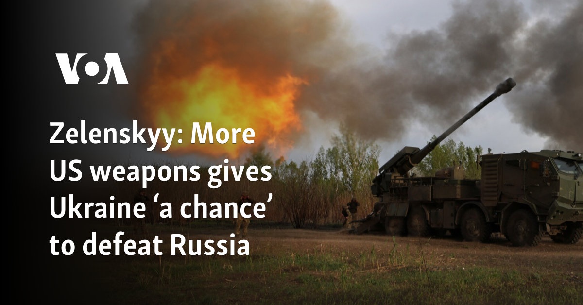 More US weapons give Ukraine a chance to defeat Russia
