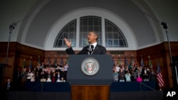 El presidente Obama habla en la Universidad de Cape Town, en Sudáfrica, en junio de este año.