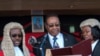 Le président Arthur Peter Mutharika prête serment à Blantyre, Malawi, 28 mai 2019.