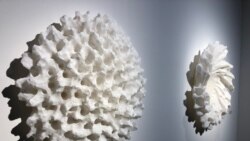 Dos obras de Juan Asension exhibidas durante la feria de arte contemporáneo Art Basel 2019 (Foto: Antoni Belchi)