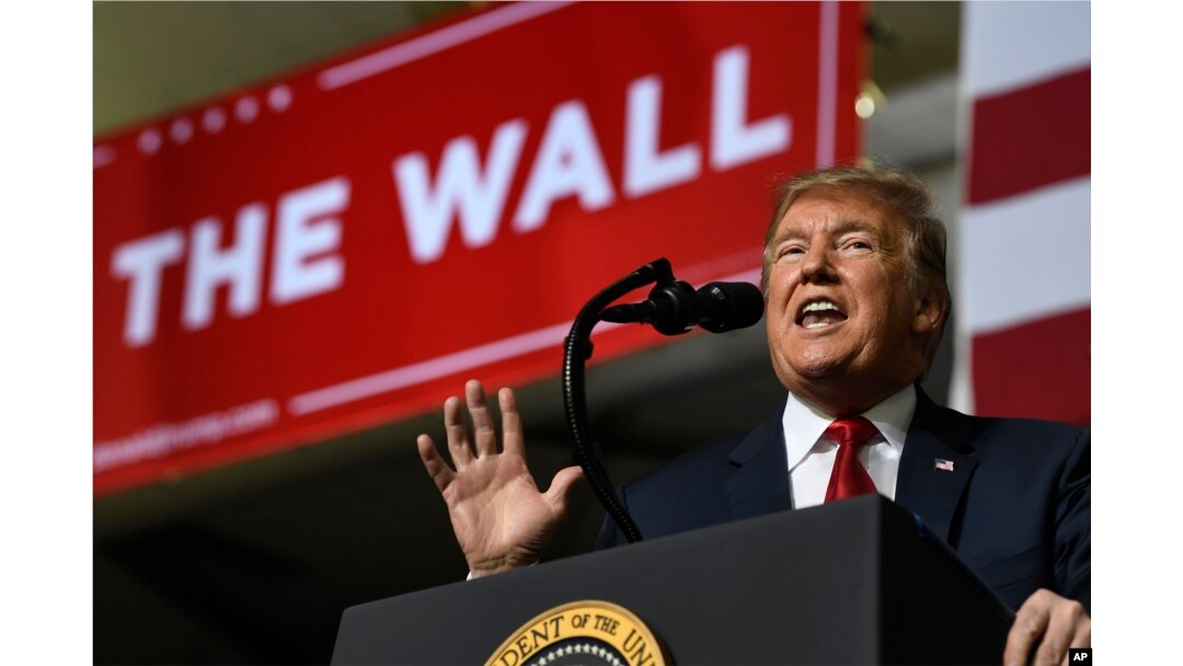 President Donald Trump speaks during a rally in El Paso, Texas, Feb. 11, 2019.