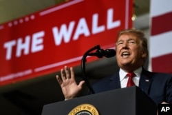 President Donald Trump speaks during a rally in El Paso, Texas, Feb. 11, 2019.