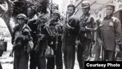 Khmer Rouge Guerrilla soldiers. Photo courtesy of ECCC. 