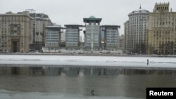 The buildings of the British Embassy are seen in Moscow, Russia, March 15, 2018. 