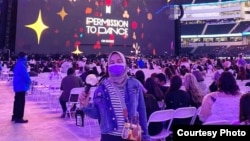 Nella Susanti saat menonton konser BTS di Los Angeles belum lama ini (dok: Nella Susanti)