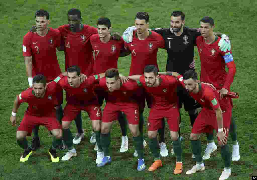 Portugal foi eliminado pelo Uruguai nos oitavos de final. O resultado final foi 2-1