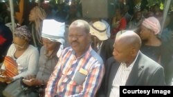 Albert Nyathi and Davison Maruziva At Mungoshi's Funeral