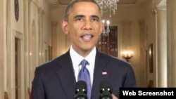 Presiden AS Barack Obama menyampaikan pidato tentang reformasi imigrasi, Kamis malam (20/11).