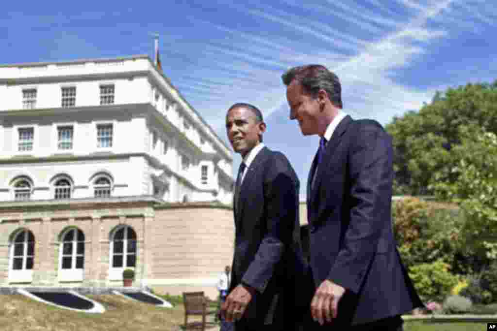 سومین روز سفر بارک اوباما به اروپا، دیدار با مقامات ارشد بریتانیه