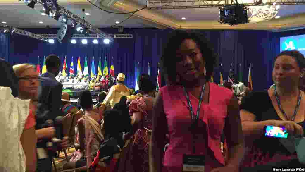 Lizandra Cabral, une participante du YALI 2015, Washington, 3 août 2015.