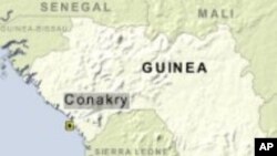 Carte de la Guinée.