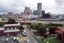 Interstate 244 cuts through the middle of the historic Black Greenwood neighborhood of Tulsa, Oklahoma, May 24, 2021.