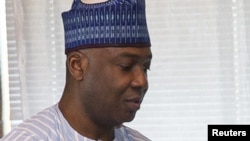 Le président du Sénat Bukola Saraki à Abuja, le 3 novembre 2015.