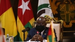 Le président du Ghana en visite après la levée des sanctions