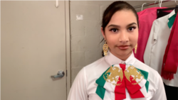 Victoria Cifuentes, alumna en Homestead-Miami Mariachi Conservatory, estaba muy emocionada de participar en este concierto.