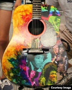 Jimi Hendrix Tribute Guitar (Courtesy Victor Litz Music Center)