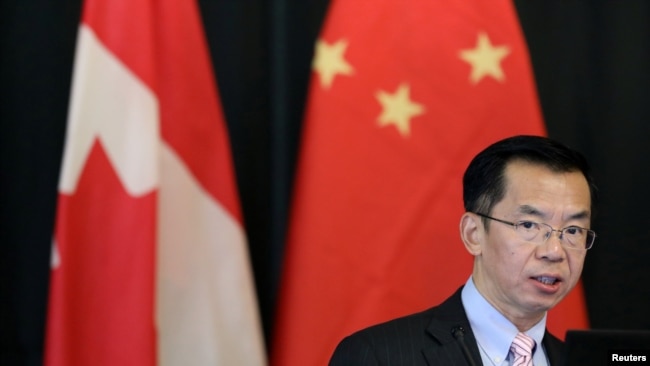中国驻加拿大大使卢沙野。2018年12月14日