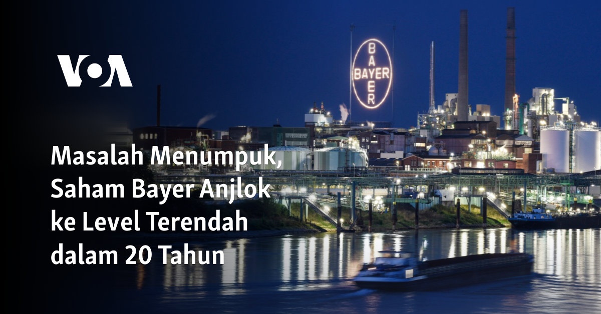 Masalah Menumpuk, Saham Bayer Anjlok ke Level Terendah dalam 20 Tahun