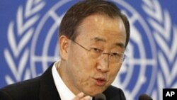 លោកបាន​ គីមូន (Ban Ki-moon) ​អគ្គ​លេខា​ធិការ​អង្គ​ការ​សហ​ប្រជា​ជាតិ​