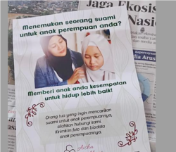 Flyers yang diselipkan pada harian terkemuka ibu kota di Jakarta. (Foto: pribadi)