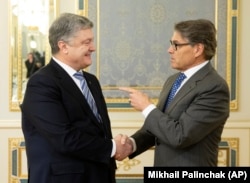 Міністр енергетики США Рік Перрі на зустрічі з президентом України Петром Порошенком