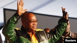 Presiden Afrika Selatan Jacob Zuma menghadiri Konferensi Nasional Afrika ke-53 di Bloemfontein. (Foto: AP)