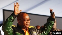 President Jacob Zuma attends 53rd National Conference of his ruling African National Congress, Bloemfontein, December 16, 2012.