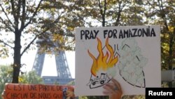 Người dân châu Âu biểu tình kêu gọi cứu rừng Amazon
