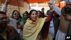 Manifestation de fermiers dans l'Haryana, le 27 décembre 2020. Les femmes ont joué un rôle croissant dans les contestations d'agriculteurs et d'ouvriers en Inde.