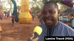 Boniface Kagambega, Directeur artistique du festival, à Ouagadougou, le 16 février 2019. (VOA/Lamine Traoré)
