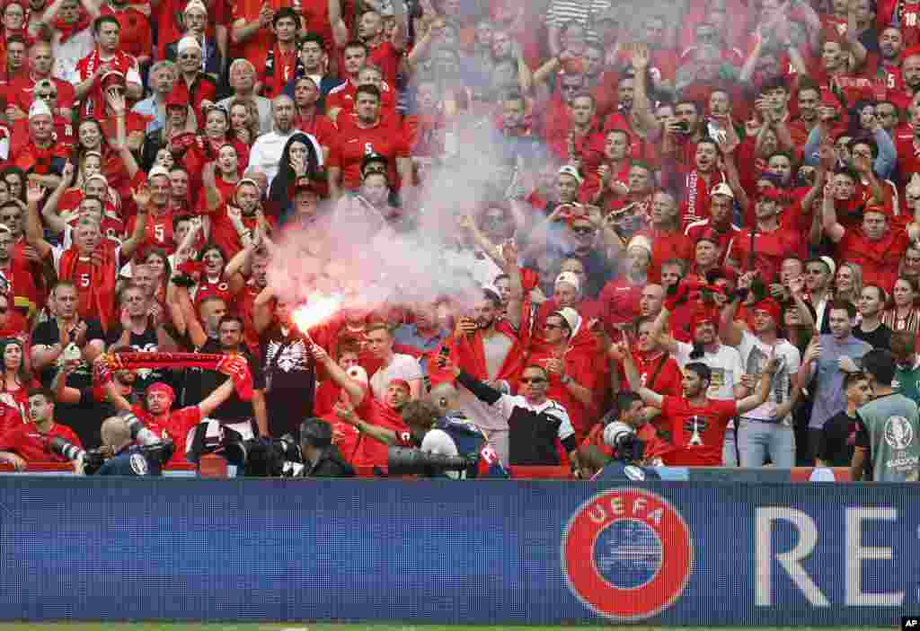 Soccer Euro 2016 Albania Switzerland