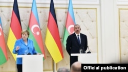 İlham Əliyev və Angela Merkel