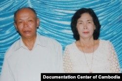 FILE - At left, Yim Tith (known as Ta Tith), the former acting chief of the Northwest Zone, has been charged with crimes against humanity, Jan. 22, 2011. (Courtesy of Vanthan Peoudara/Documentation Center of Cambodia)