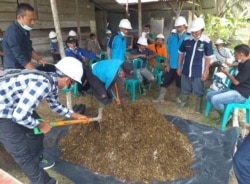 Petani di Tebo, Jambi mengikuti pelatihan dalam program Jangka Benah, September 2021 lalu. (Foto: Courtesy/Jangkabenah.org)