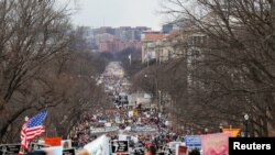  Aktivisti se okupljaju na skupu Nacionalnog Marša za život u Washingtonu, 27. januara 2017.