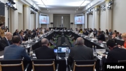 Los ministros de Relaciones Exteriores del G-20 están reunidos en Buenos Aires, Argentina, el lunes, 21 de mayo, de 2018.