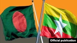 ဘင်္ဂလားဒေ့ရှ် နဲ့ မြန်မာ အလံများ